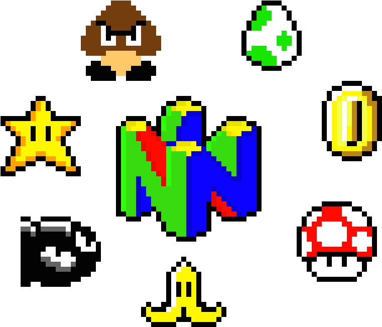 Nintendo Pixel Art - Super Mario (760x720)