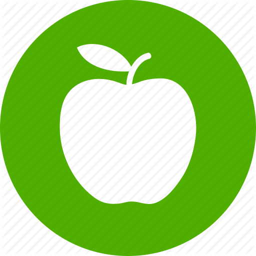 Vegetable Clipart Circle - Apple In A Circle (512x512)