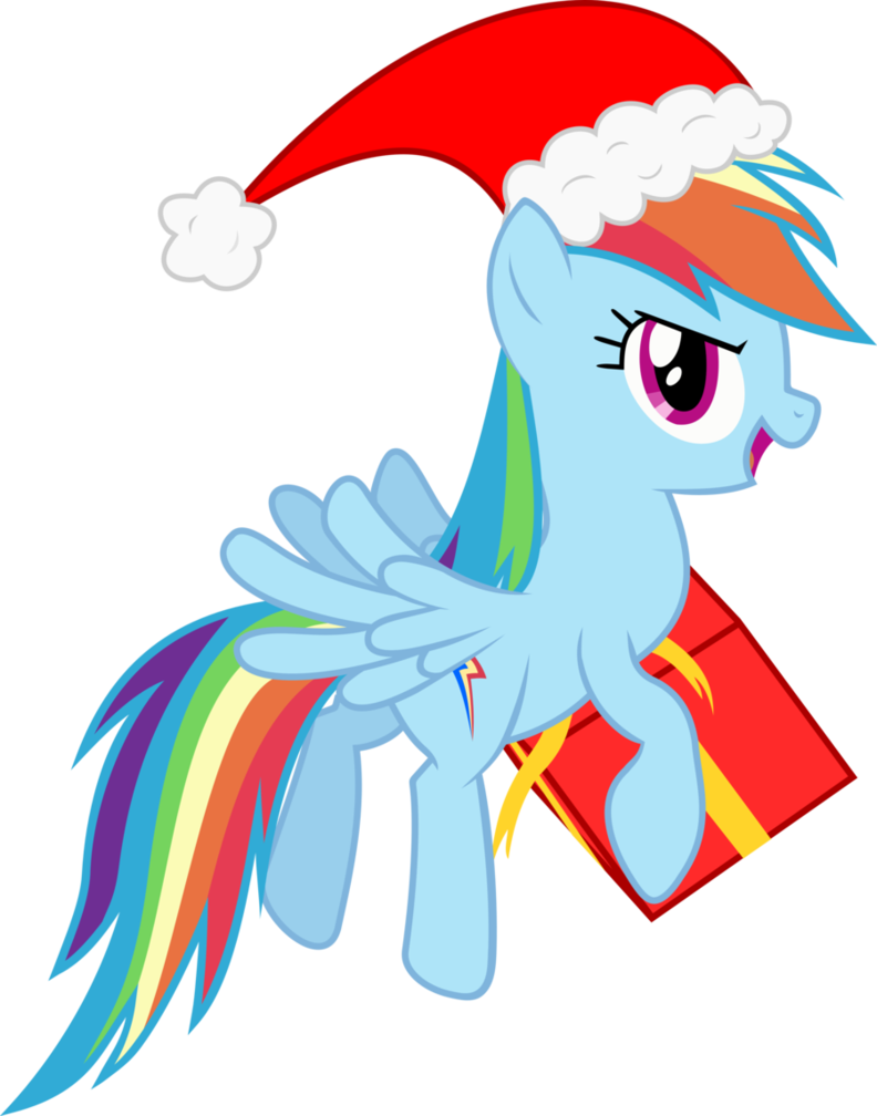 Santa Rainbow Dash By Hotsun6392 - Rainbow Dash (792x1008)