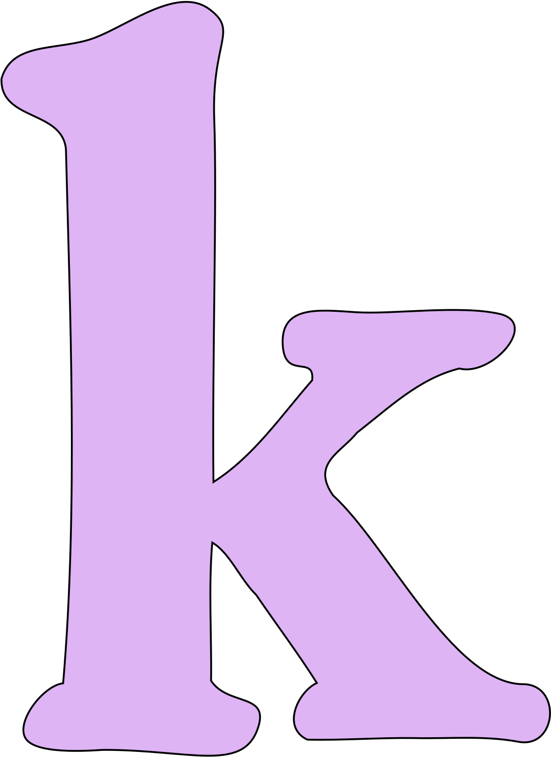 K - Clip Art (2400x2400)