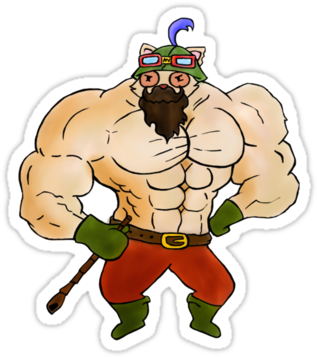 Devil Teemo Clipart - Buff Teemo (375x360)