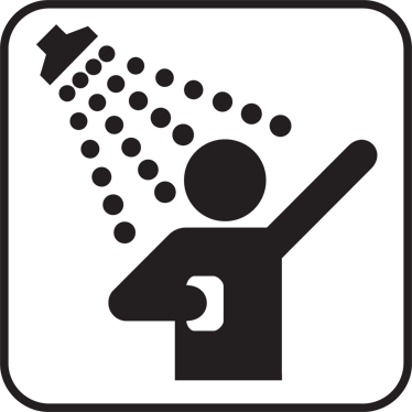 3 - - Shower Clipart (374x374)