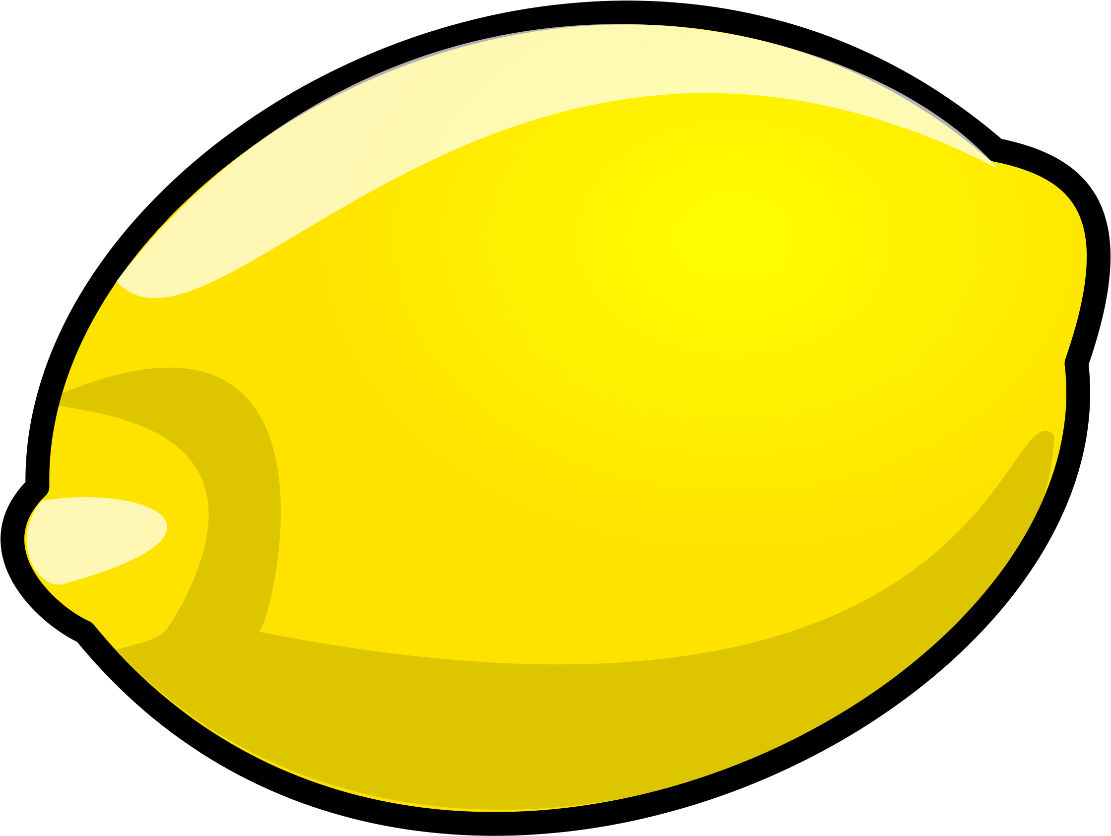 Lemon Clip Art - Yellow (2400x2400)