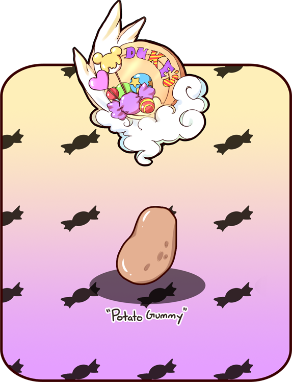 Potato Gummy By Zearyu - Cartoon (573x748)