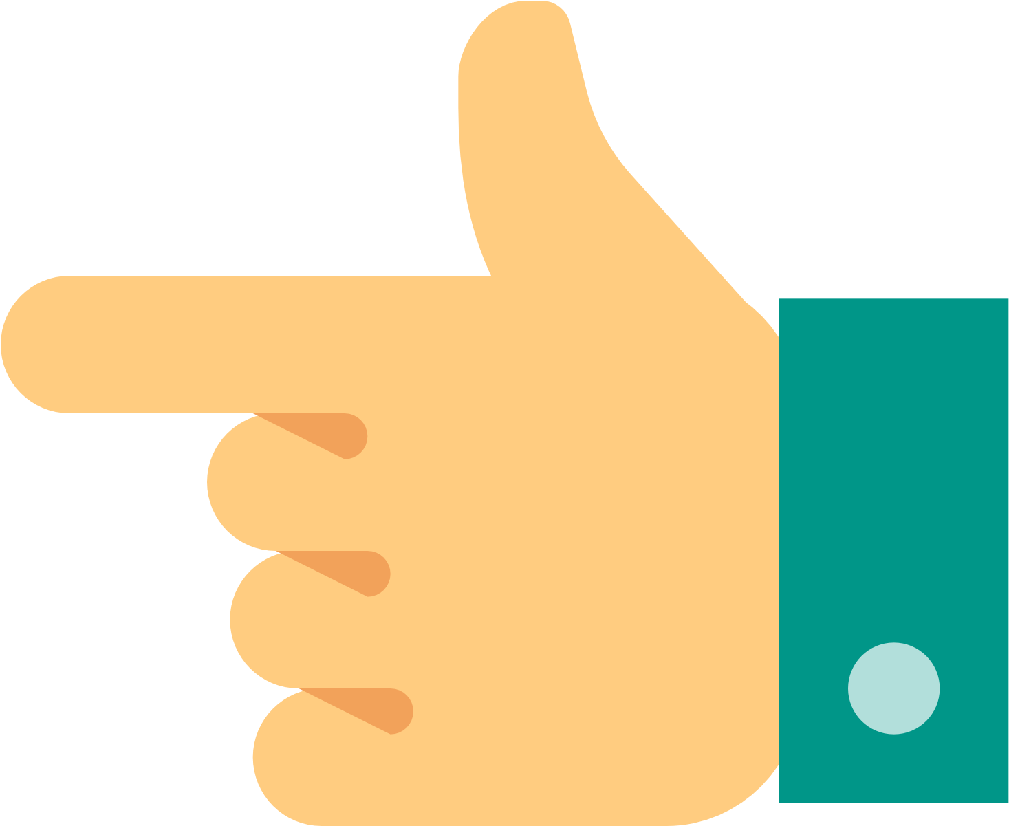Left Finger Icon Png (1600x1600)