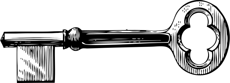 Key By Johnny Automatic - Skeleton Key Clip Art (800x290)