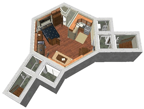 While - Earth Sheltered Tiny House (600x462)