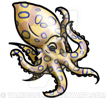 Blue Ring Octopus Adoptable By Yamicool - Blue Ring Octopus Adoptable By Yamicool (400x400)