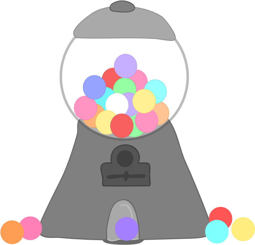 The Teacher's Chatterbox - Gumball Machine (839x800)