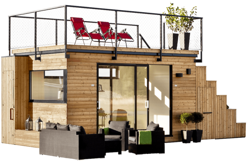 Pergolas - Mini Haus Mit Dachterrasse (800x800)