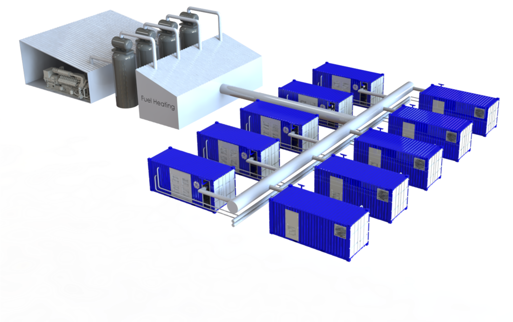 4 Engines, 10 Orc System Iso View - Engine (1000x772)