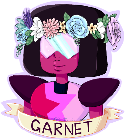 Garnet's Flower Crown By Bishiegiraffe - Comics (512x512)