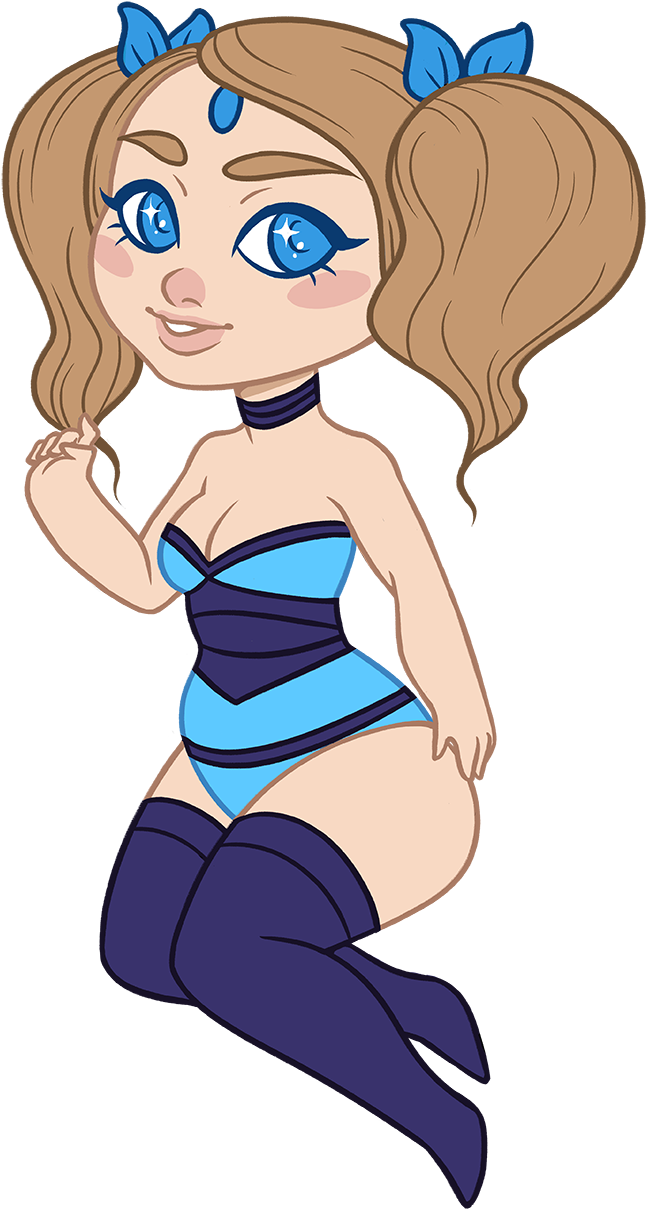 Crystal Maiden - Dota - Cartoon (800x1337)