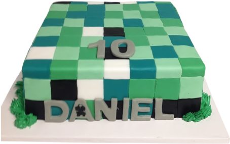 Colorful Tiles Cake - Cake (500x500)