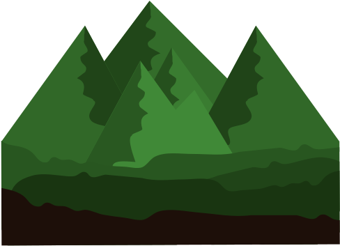 Isolated Mountains View Vector Illustration - Mountain View (550x550)