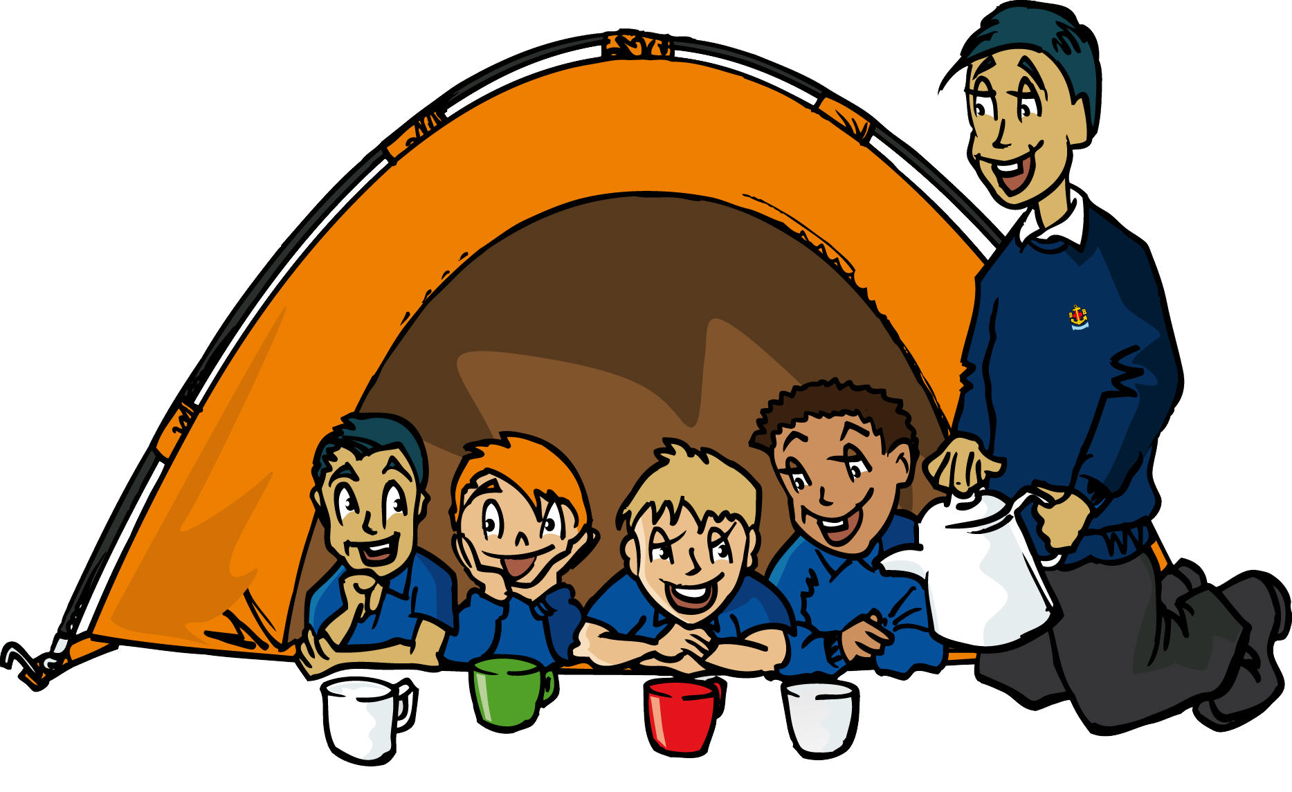 Boys Brigade Camping Cartoon (1867x1145)