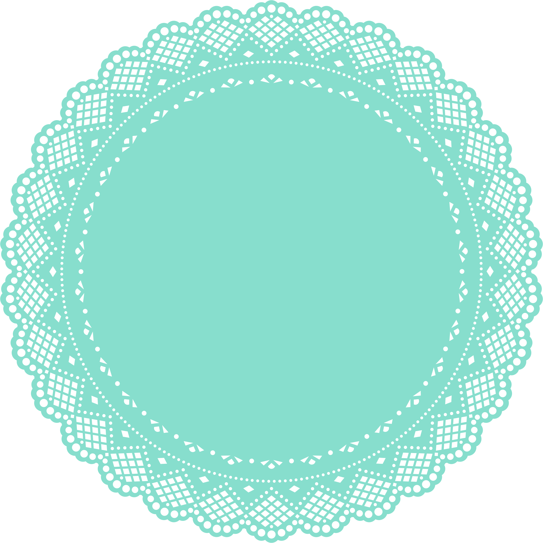 Cake Doily Clipart - Doily Vector Free (2228x2228)