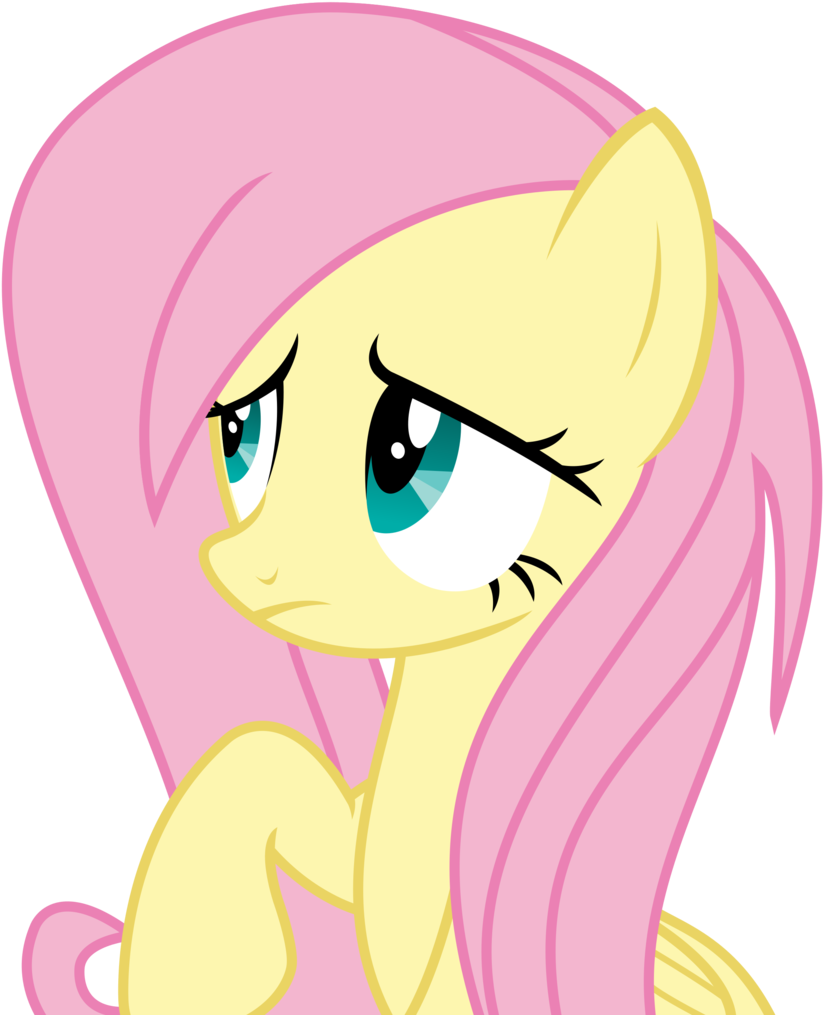 Sketchmcreations, Concerned, Flutter Brutter, Fluttershy, - Cartoon (847x1024)