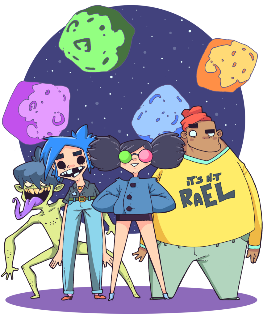 Gorillaz By Lost Angel Less - Cartoon (900x1041)