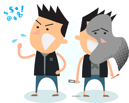 Bully Image Static, On Bullies - Cartoon (498x399)