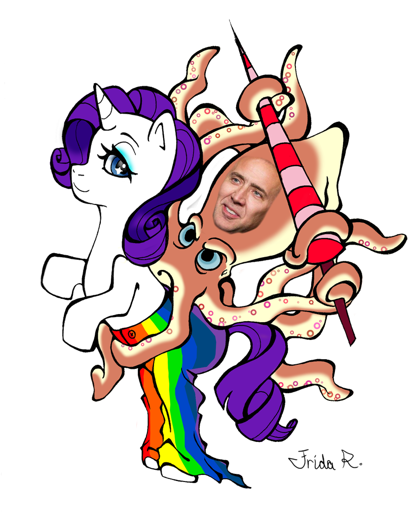 Nick Cage Clip Art - Cartoon (850x1019)