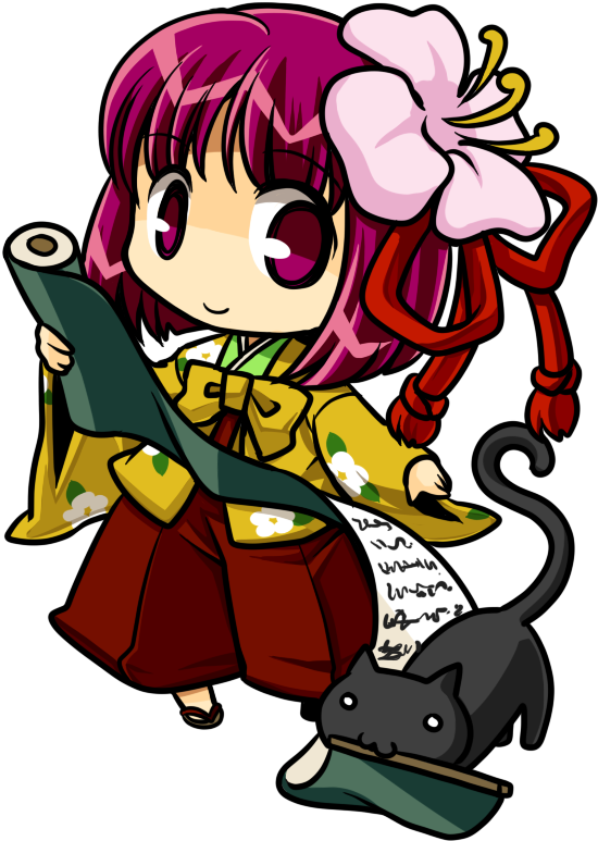 Moe Chibi Clip Art - Kimono (688x964)