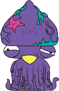 Purple Clipart Squid - Squid (400x400)