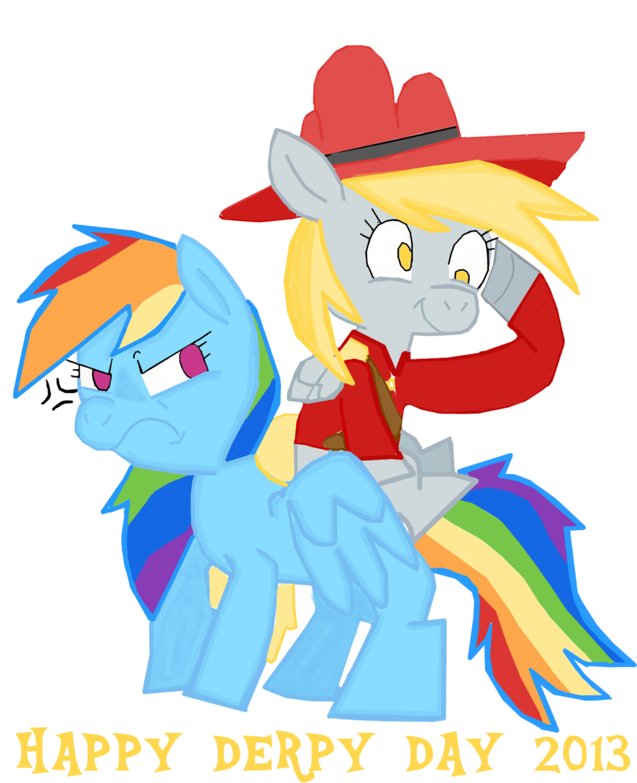 Rainbowyoshi305 Happy Derpy Day - Cartoon (1024x1285)