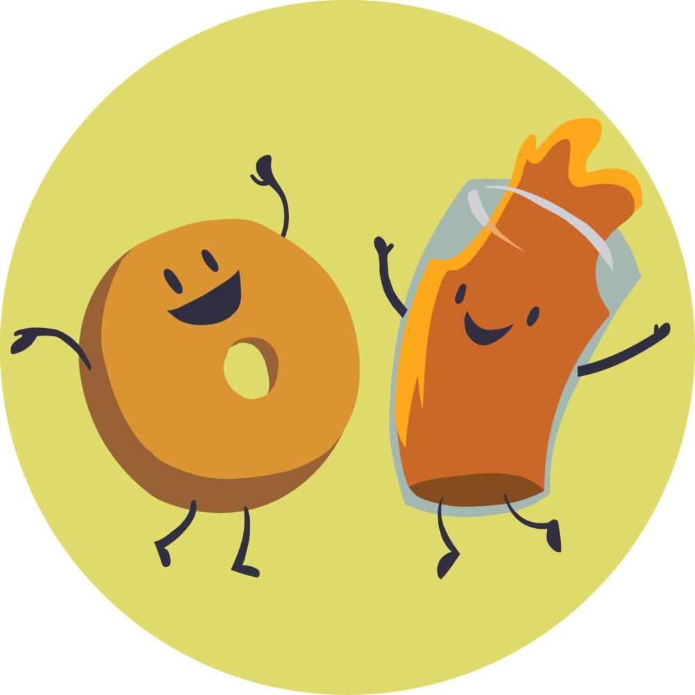 Donutcider - Cartoon (1000x1000)