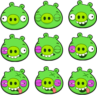 Description - Angry Birds Minion Pigs (388x374)