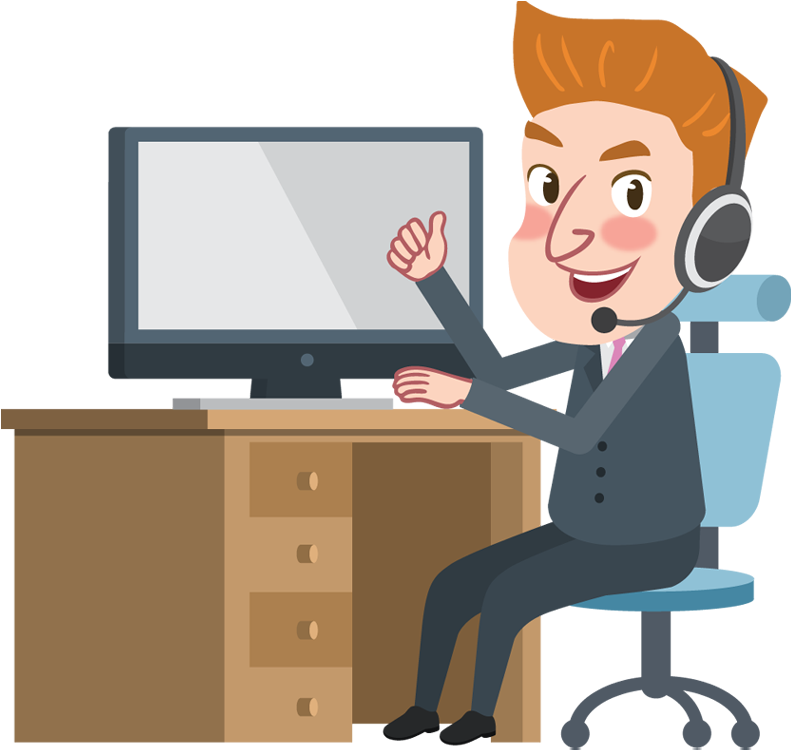 Man With Computer Cartoon (800x760)