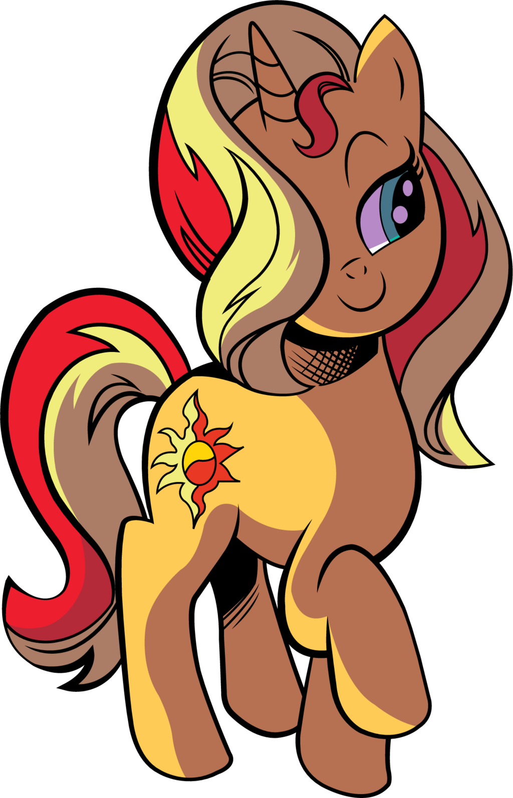 Sunset Shimmer - Sunset Shimmer Pony Vector (1024x1592)