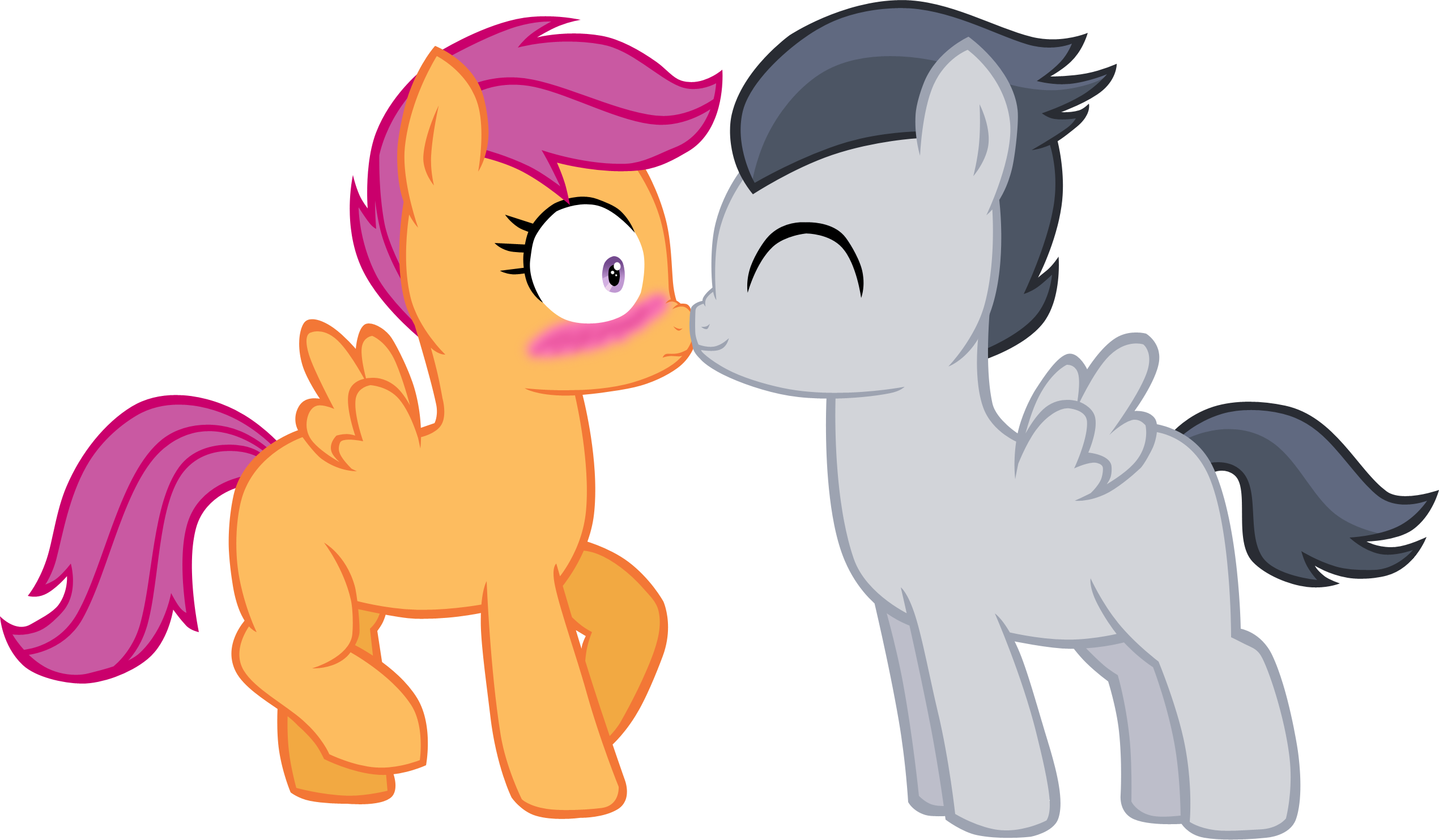Rumbloo, Rumble X Scootaloo - Scootaloo (2540x1483)
