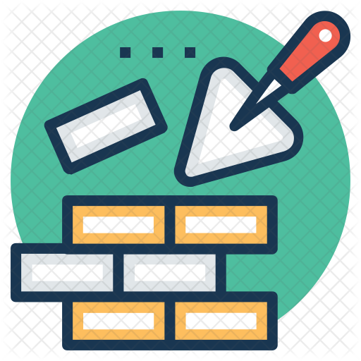 Wall Construction Icon - Wall (512x512)