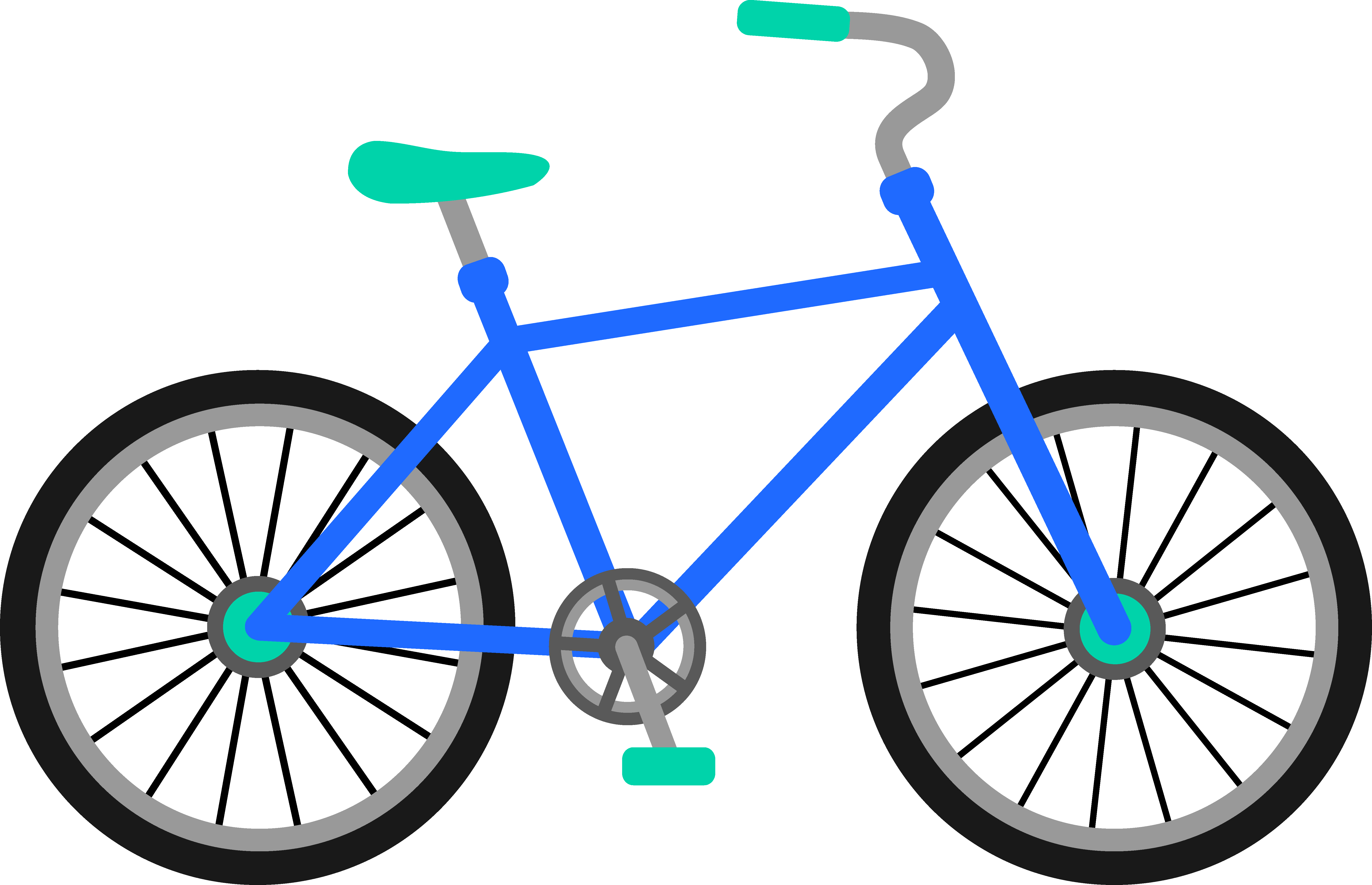 Red Bike Cartoon (6305x4070)