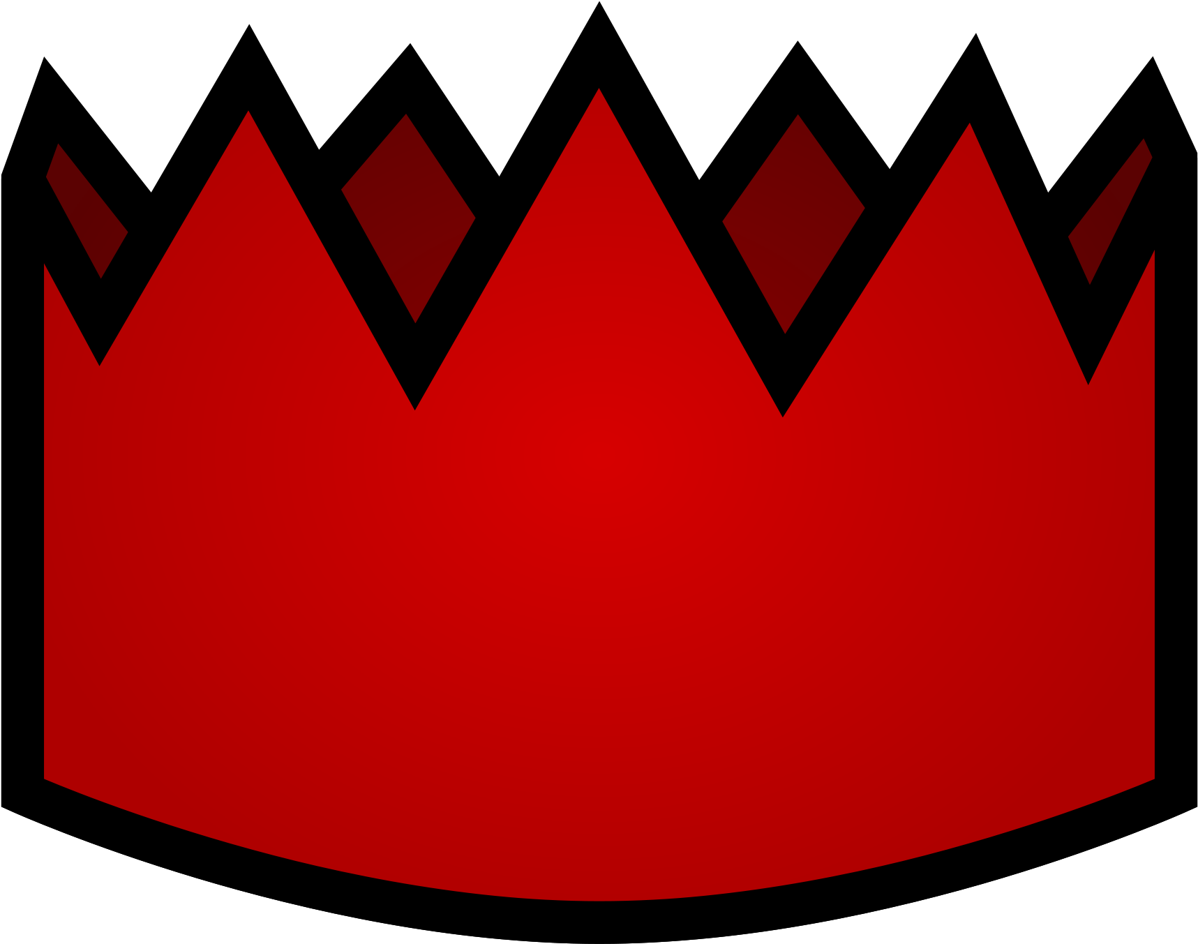 Open - Red Party Hat Transparent (2000x2000)