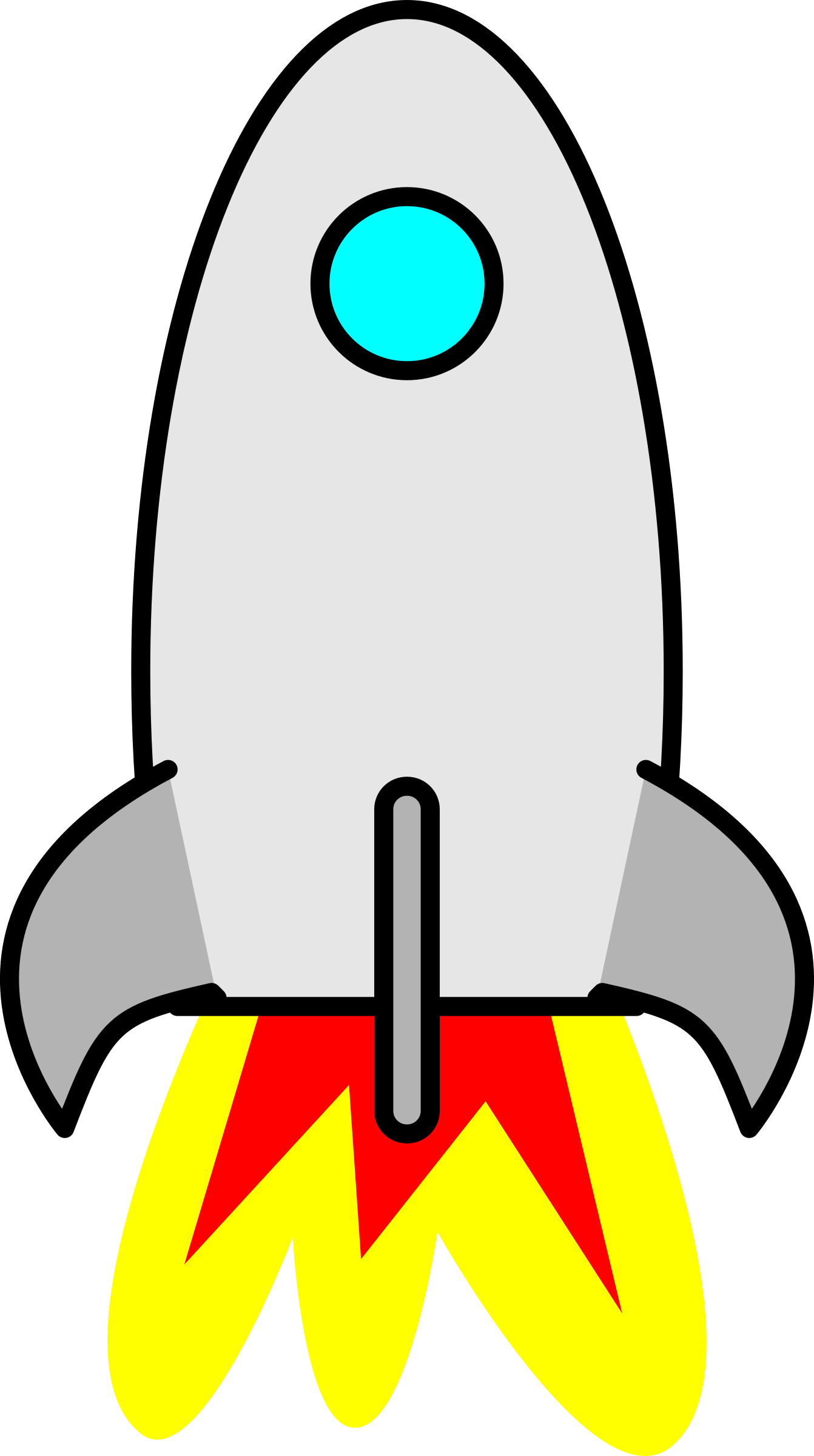 Clipart Rocket - Cartoon Rocket Ship (1342x2400)