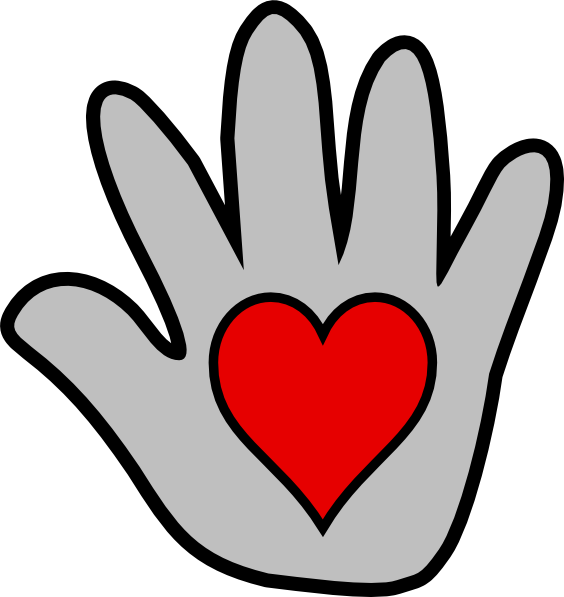 Kissing Hand Clip Art (564x597)