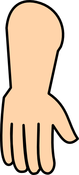 Clipart Info - Hand Down Clipart (270x597)
