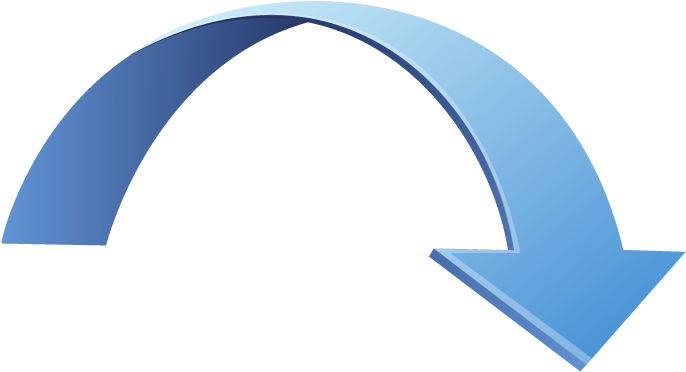 Curved Arrow Clip Art & Curved Arrow Clip Art Clip - 3d Curved Arrow Png (721x413)