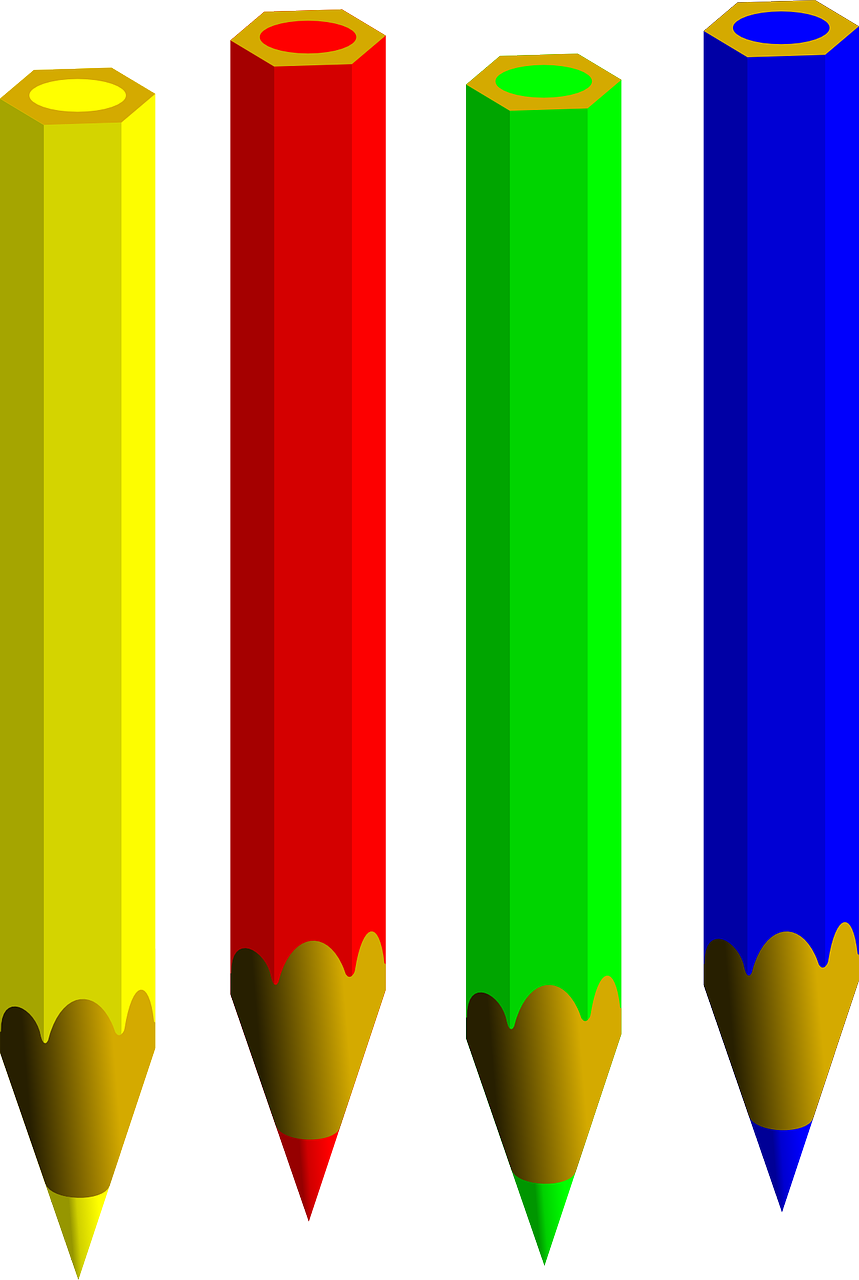 Book And Pencil Clipart Free Download Clip Art - 4 Pencils Clipart (537x800)