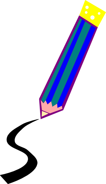Pencil Drawing A Line Clip Art - Pencil Drawing A Line (342x590)