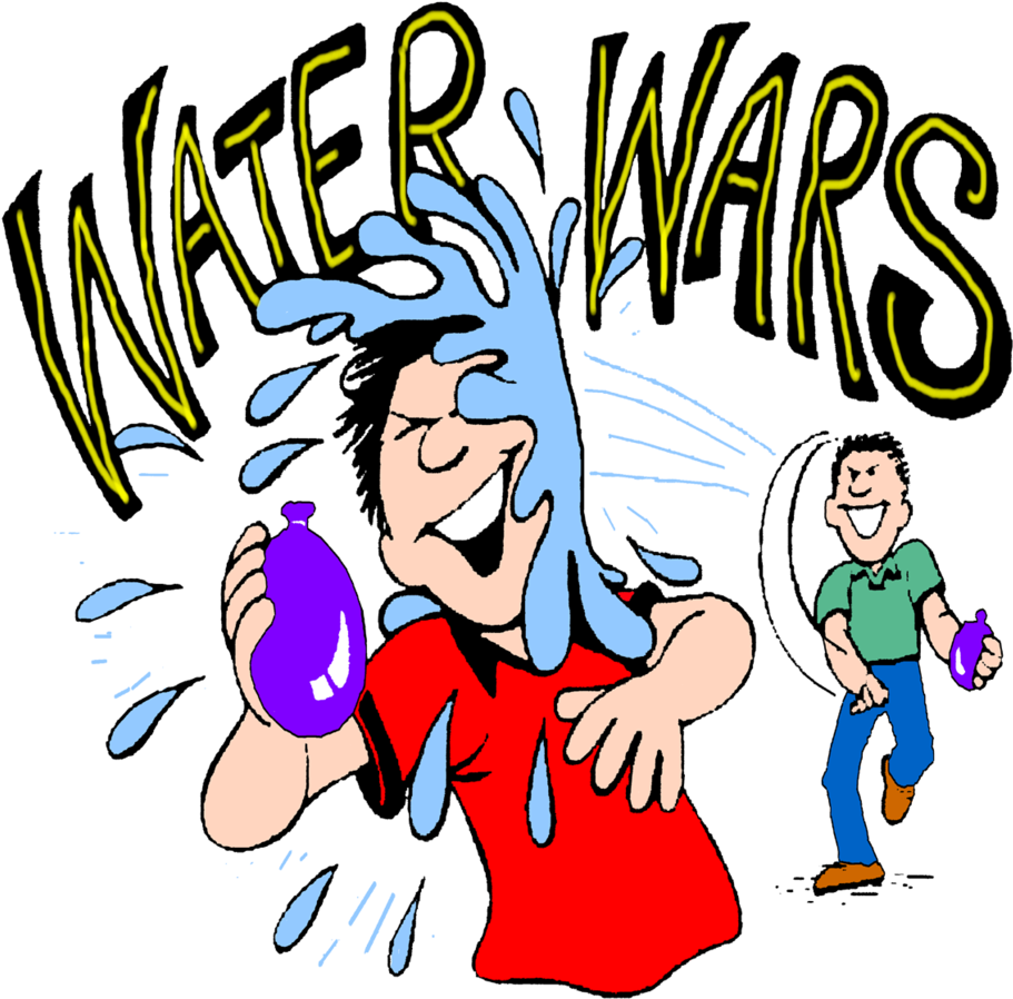 Water Balloon Clip Art Water Balloon Fight - Water Balloon Fight Clipart (1024x1024)