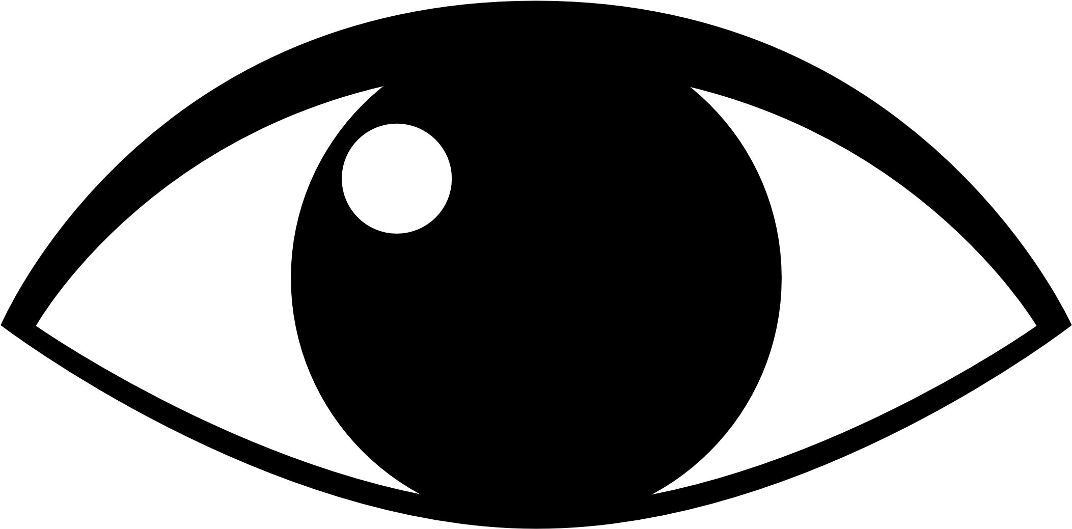 Eyes Clipart Black And White - Eye Clipart Black And White (2400x2400)