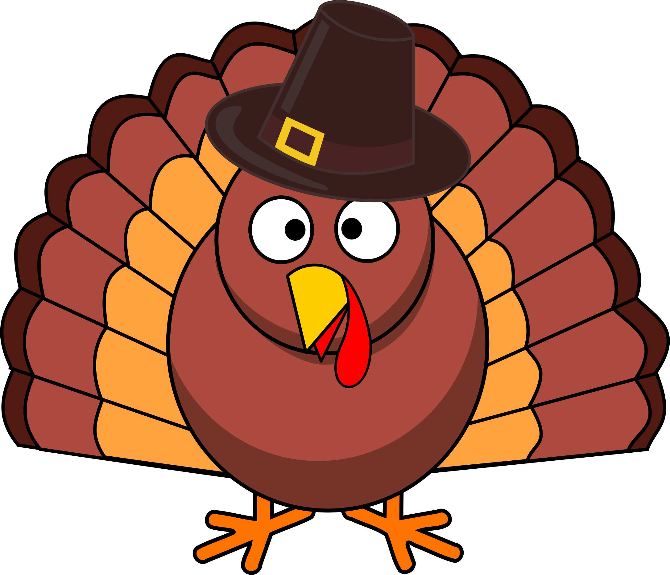 Turkey Clipart Transparent Clip Art Library Png - Thanksgiving Png (2172x1866)