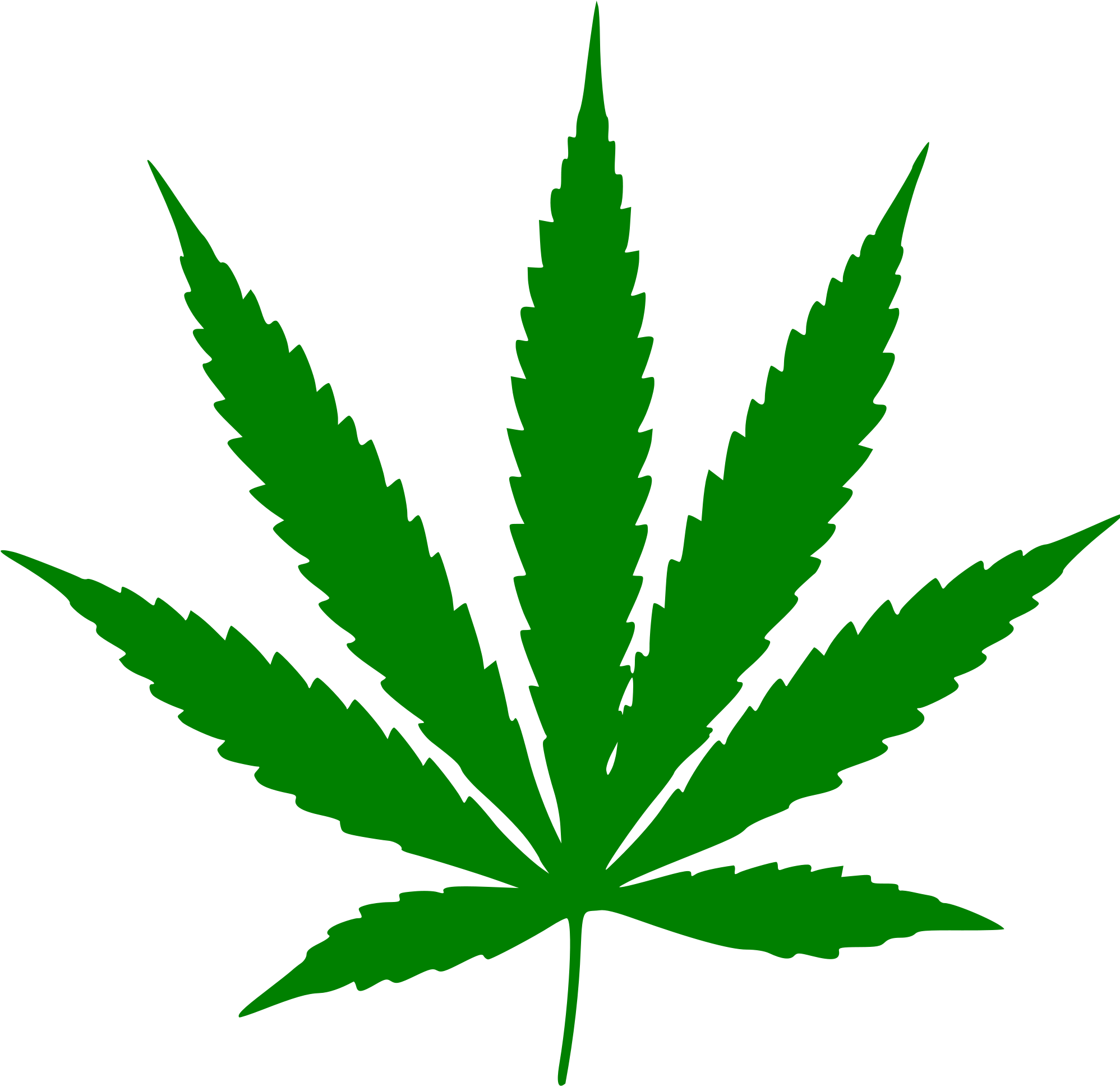 Marijuana Leaf (2000x2133)
