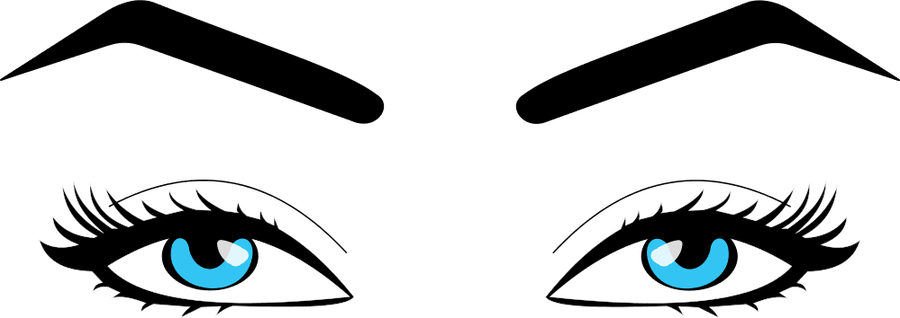 Big Cartoon Eyes Eyeballs Eyes Cartoon Eye Clip Art - Eyes Clipart (900x318)