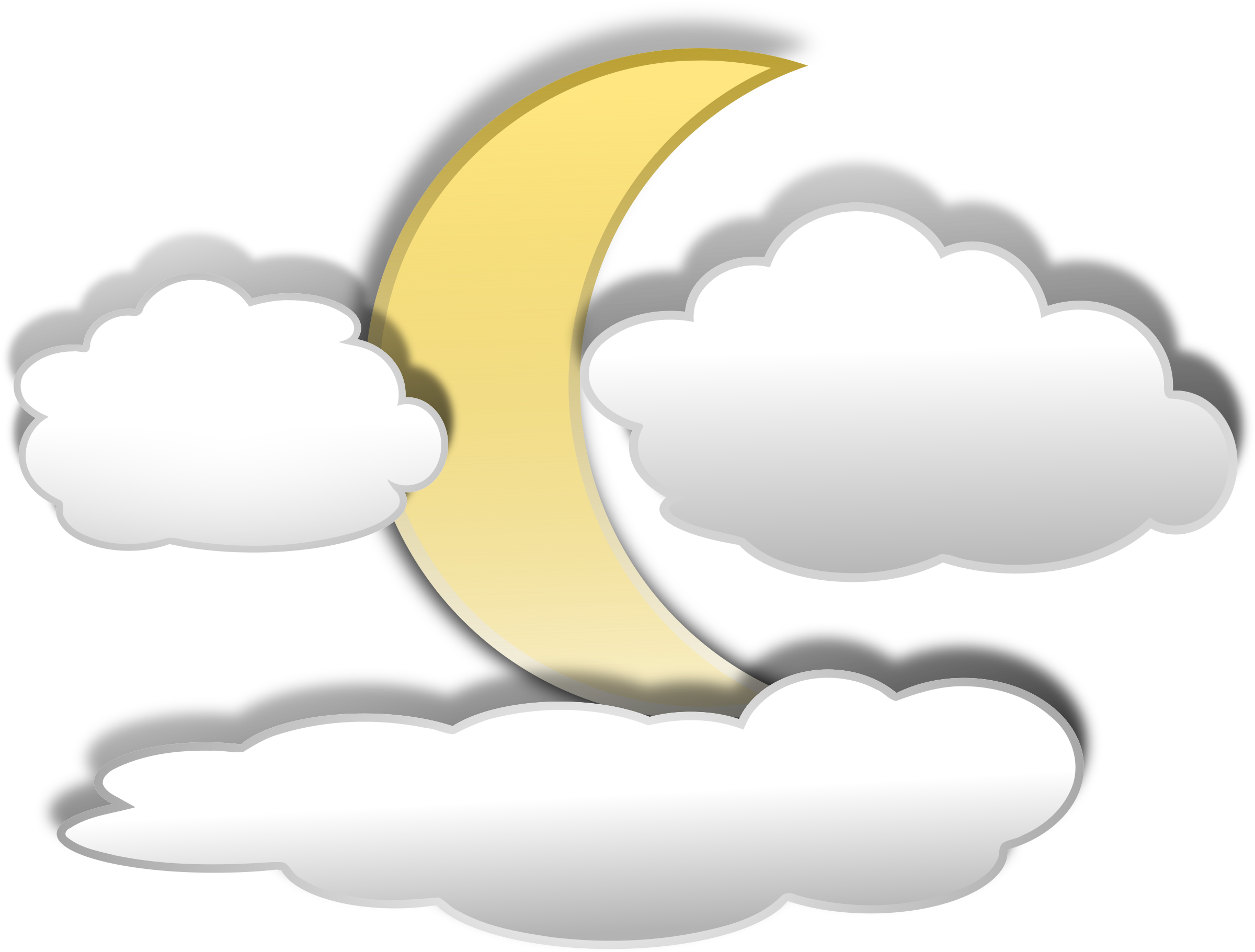 Clipart - Moon Clipart (2400x1821)