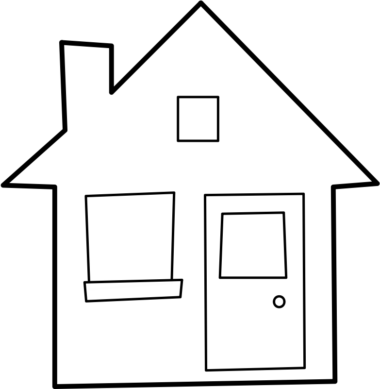 Pix For Clipart House Outline Clip Art Library - Heart Of The Home (800x800)