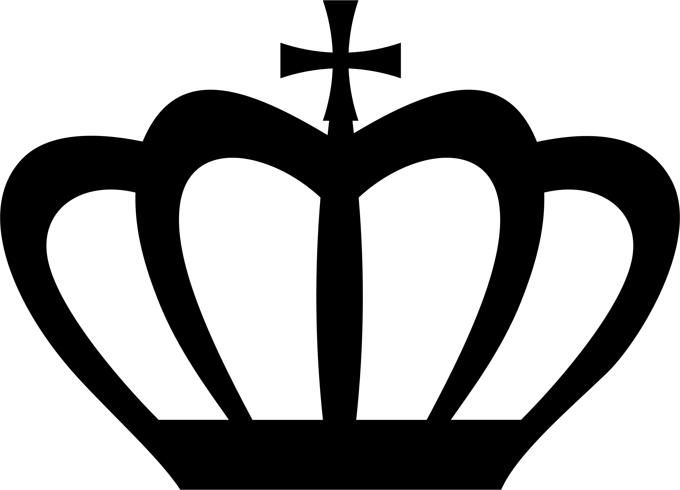 Clipart - Silhouette Crown (2270x1636)